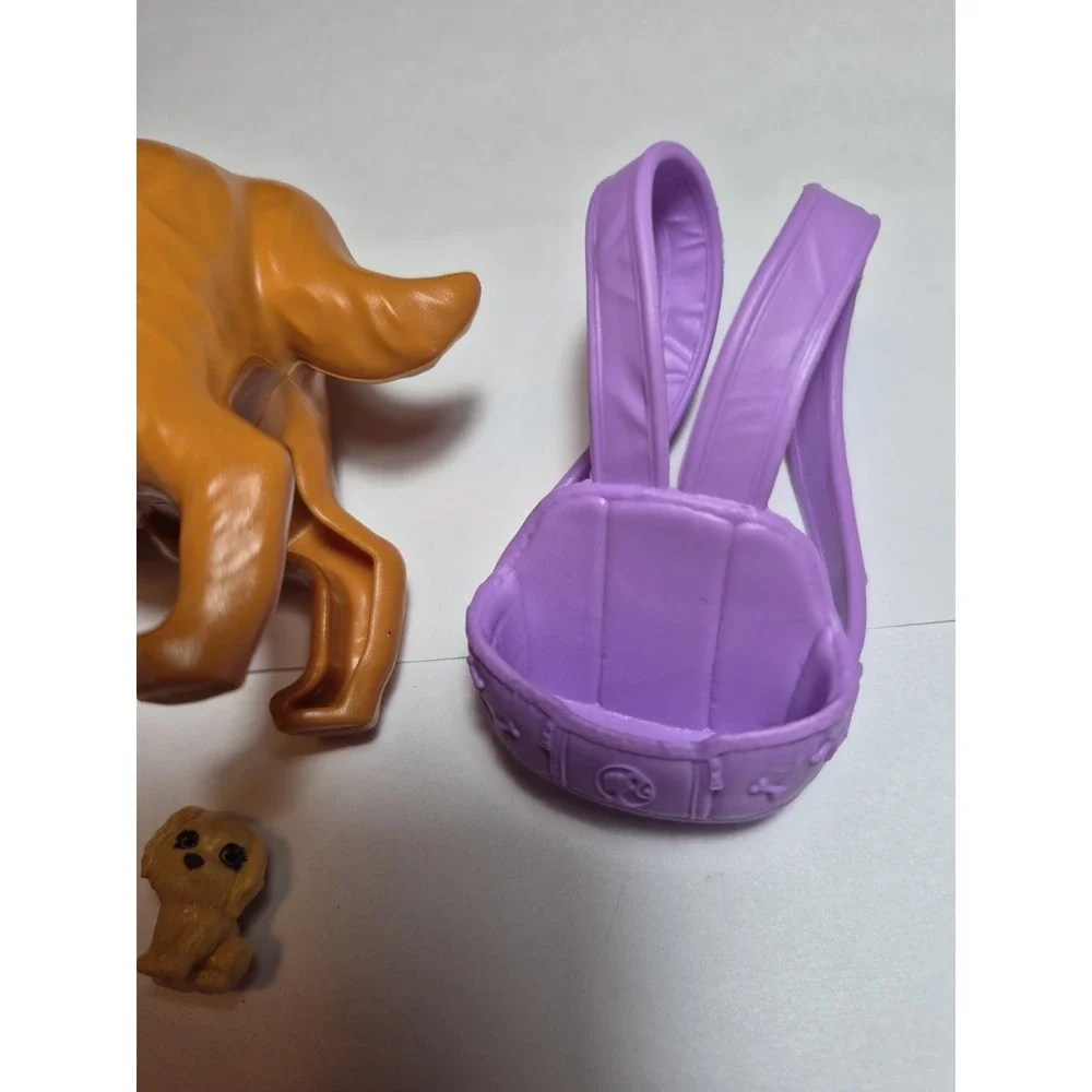 Mattel Barbie Pet Golden Retriever Pregnant Dog Taffy With Newborn Puppy
